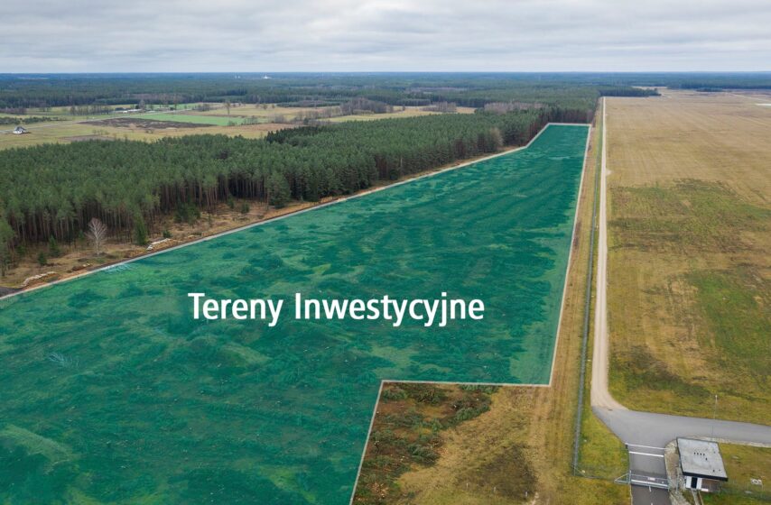 Lokalizacja terenów inwestycyjnych przy lotnisku