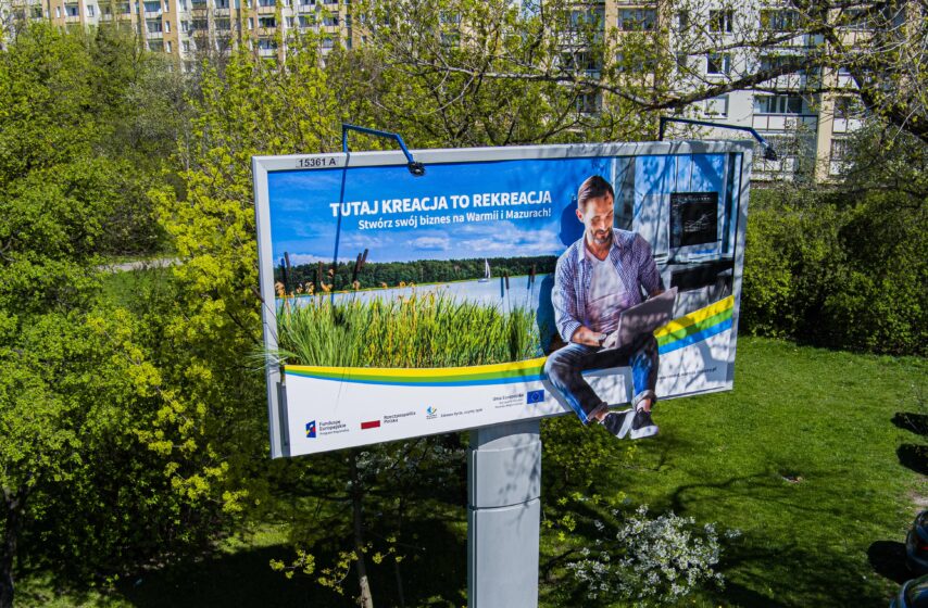 Warmia i Mazury zachęcają do inwestycji i promują potencjał regionu kreatywnymi billboardami 3D
