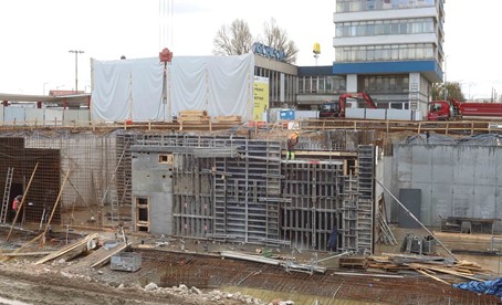 Postęp prac budowlanych w Olsztynie