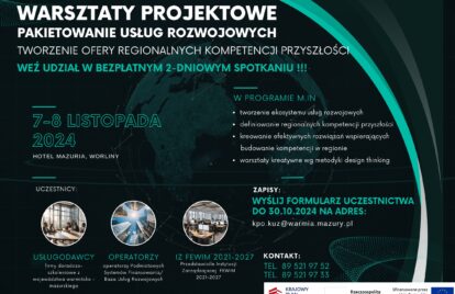 Warsztaty projektowe – pakietowanie usług rozwojowych