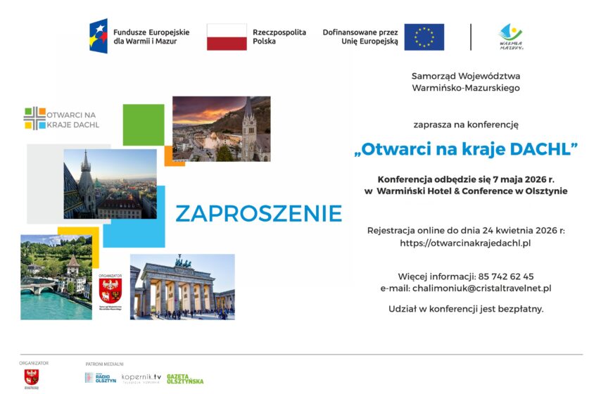 Konferencja networkingowa „Otwarci na kraje DACHL” już w maju w Olsztynie
